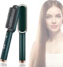 Hair Straightener Brush Comb for Women - PTC Heating Electric Hair Iron with 5 Temperature Settings, Anti-Scald & Fast Heating, Multicolored Straightening Comb for Home Use