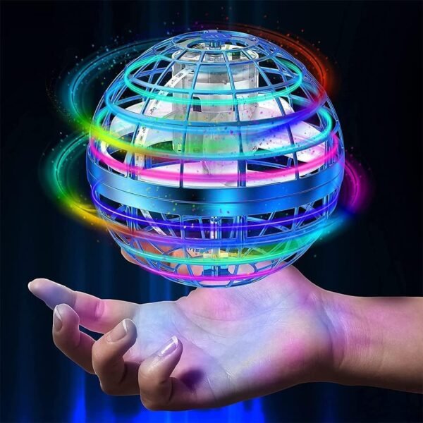 Flying ORB Ball USB Rechargeable Built-in RGB Lights 360 Rotating Magic - Balls Flying Spinner Fidget Toys