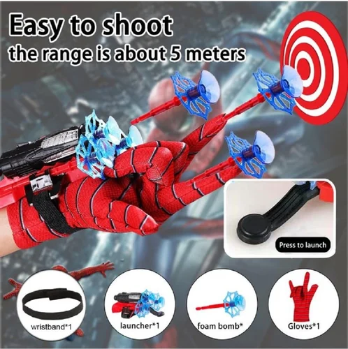 Spider Web Shooters Toy for Kids Fans, Hero Launcher Wrist Toy Set
