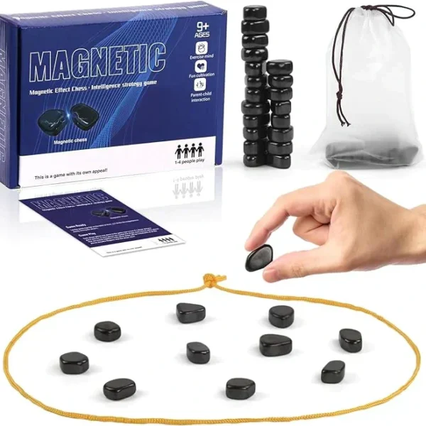 Classic Magnetic Attraction Game, Strategy & Travel Game, Magnetic Games, Fun for Family Game Nights, Gifts for Teens & Adults Ages 15+, 2-4 Players