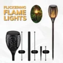 Solar Flickering Flame Lights Garden Solar Flickering Light - Image 2