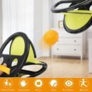 Throw Game Set, Throwing Game Set, Squap Catch Ball Game Ball Game for Kids to Play Outside,Catch and Throw Hand Ball Game Racket Outdoor Sports Toy(Black), Throw and Catch Game Toss and Catch Ga - Image 5